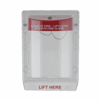 STI1100-p.png Cubierta Protectora de Policarbonato Serie Stopper II® , Con Bocina, Sin Espaciador, Montaje Empotrado, Etiqueta en Inglés