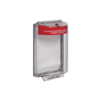 STI13010FRES-p.png Cubierta Universal Transparente, Texto de Incendio en Español