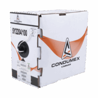 SY2204_1000-p.png Bobina de 305 Metros / Cable de Cobre / 4x22 AWG / Tipo Alarmas UL / Para Interior / Color Blanco / Para Aplicaciones de Alarmas de Intrusión / interfonos / TV Porteros / y Multi-Propósito/ Hecho en México