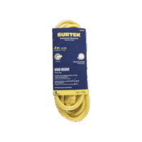 SYS136040-p.png Extensión Eléctrica de Uso Rudo 2 metros / 127 V CA 10 A Máximo / Color Amarillo.