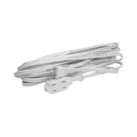 SYS136143-p.png Extensión Eléctrica Doméstica de 5 metros / 127 V CA 8 A Máximo / Color Blanco.