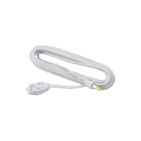 SYS136144-p.png Extensión Eléctrica Doméstica de 6 metros / 127 V CA 8 A Máximo / Color Blanco.