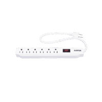 SYS136221-p.png Multicontacto con Supresor de Picos 450 Joules, Voltaje de Entrada: 127 Vca NEMA 5-15P, Con 6 Salidas NEMA 5-15R.