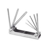 SYSALLFTN8-p.png Juego de 8 llaves hexagonales Torx® tipo navaja, estuche metálico.