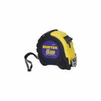SYSB122081-p.png Flexometro anti impacto de 5 metros, cinta ancha con boton de freno.