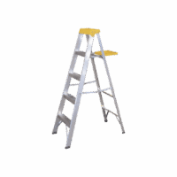 SYSET5-p.png Escalera de Aluminio Tipo Tijera, 5 Peldaños de 1.83 metros.