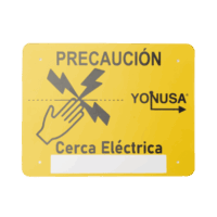 SYSLETV2-p.png Letrero de PRECAUCION para cercas electrificadas (21.8 x 17 cm)