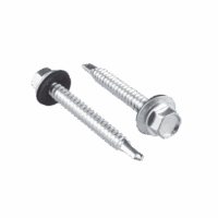 SYSPHR14114-p.png Tornillo - Pija cabeza hexagonal con rondana y punta de broca #14 x 1-1/4", 50 piezas.