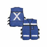 SYSUSCH43-p.png Chaleco Reflejante con 6 Bolsas Externas / 6 Broches ajustables / Talla Extra Grande.