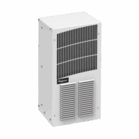 T200216G100-p.png Aire Acondicionado Compacto Para Exterior, Uso en Gabinetes de Telecomunicaciones de Grado Industrial, Frío T20, 2000 BTU, 115 Vca, de Acero, Color Gris