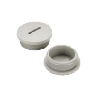 TA0371-p.png Tapón roscado de 1/2" para caja cuadrada a prueba de intemperie.