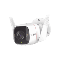 TAPOC320WS-p.png Cámara IP 4 Megapixel (2K) / Lente 3.18 mm / Wi-Fi / 30 mts IR / Exterior IP66 / Audio Bidireccional / Micro SD hasta 256 GB / Compatible con Google y Alexa