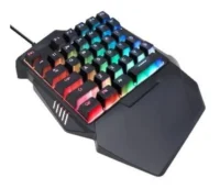 TECLADO-GAMER.webp TECLADO BROBOTIX GAMER, ALAMBRICO USB, RGB, ONE HAND, NEGRO