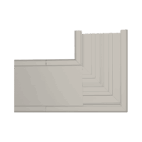 TEK100LM-p.png Sección en "L" color Marfil de PVC auto extinguible, para canaleta TEK-100-M (5576-16001)