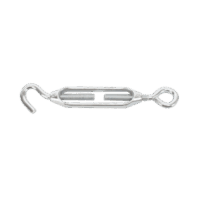 Tensor de 1/4 in. Fundido en aleación de zinc. Ojo-Gancho (Carga max: 150 kg)