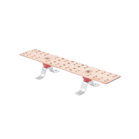 TGBUETMBG-p.png Barra de Unión Principal (TMGB) con Aisladores. Medida: 500 x 101.6 x 6.35 mm (19-11/16" x 4" x 1/4"), incluye tornillería en acero Inox.