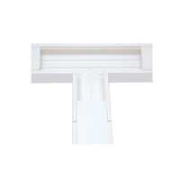 THT100_det.jpg Sección en "T" color Blanco de PVC auto extinguible, para canaleta TEK-100 (5576-13100)