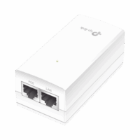 TLPOE2412G-p.png Inyector PoE Pasivo de 24V / 2 puerto 10/100/1000 Mbps / Plug and Play / Montaje en Pared