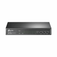 TLSF1009P-p.png Switch PoE+ No Administrable / De Escritorio 9 puertos 10/100 Mbps / 8 puertos PoE af/at Inteligente / Presupuesto 65 W / Hasta 250 metros