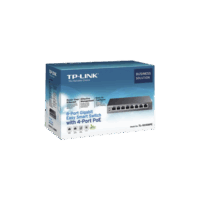 TLSG108PE-p.png Easy Smart Switch PoE JetStream , 8 puertos 10/100/1000 Mbps 55 W