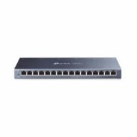 TLSG116-p.png Switch Gigabit no administrable de 16 puertos 10/100/1000 Mbps para escritorio