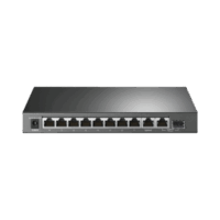 TLSG1210MP-p.png Switch PoE+ No Administrable De Escritorio 10 Puertos / 8 puertos 10/100/1000 Mbps PoE af/at Inteligiente / Presupuesto 123 W / Modo Extendido hasta 250 metros