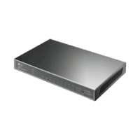 TLSG2210P-p.png Switch PoE JetStream SDN Administrable 8 puertos 10/100/1000 Mbps + 2 puertos SFP, 8 puertos PoE, 61W, administración centralizada OMADA SDN