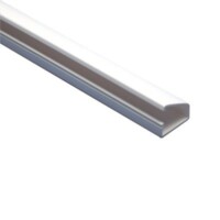 TMK1020.jpg Canaleta blanca tipo bisagra de PVC auto extinguible, con cinta adhesiva, paquete con 4 piezas de 20x10x1100mm (5101-01272)