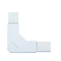 TMK1020L.jpg Sección en "L" blanco de PVC auto extinguible, para canaletas TMK1020, TMK1020SD, TMK1020CD (5130-02001)