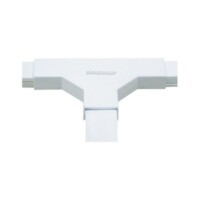 TMK1020T.jpg Sección en "T" color blanco de PVC auto extinguible, para canaletas TMK1020, TMK1020SD, TMK1020CD (5140-02001)