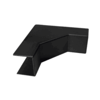 TMK1720EIN-p.png Esquinero Interior Color Negro de PVC Auto Axtinguible, Para Canaleta TMK-1720-N-CC (5220-02003)