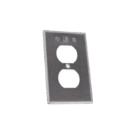 TR0422-p.png Tapa rectangular para contacto dúplex de aluminio tipo RR a prueba de intemperie.