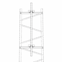 Brazo para Sección #7 Torre Titan con Herrajes y Mástil de 6' (1.8m).