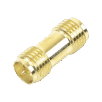 TTCOUSMA2RPF-p.png Adaptador Barril de SMA Hembra Inverso a SMA Hembra Inverso, Oro/ Oro/ Teflón,