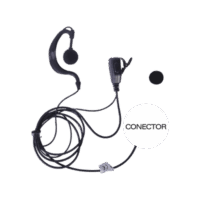 Micrófono - audífono de solapa ajustable al oído para KENWOOD PKT23K TXEHK04 TXEHK04