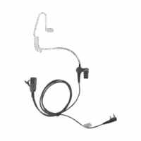 Micrófono - audífono de solapa con tubo acústico transparente para KENWOOD TK3230/3000/3402/3312/3360/3170,NX240/340/220/320/420 con tubo acústico de PU (grado médico) TX-EHKAV2 TX-EHKAV2