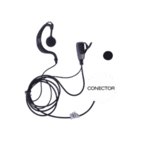 Micrófono - audífono de solapa ajustable al oído para NXPOC-130 TXEH-POC-G TXEH-POC-G