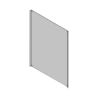 Placa Interior Trasera Metálica para Gabinete TXG-0149