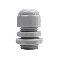 Conector Plástico Blanco Tipo Glándula para Rosca NPT 1/2" TXG-PG-12N TXG-PG-12N