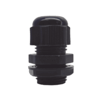 Conector Plástico Negro Tipo Glándula para Rosca NPT 1/2"