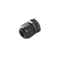 Conector Plástico Negro Tipo Glándula, para Cable de 6 a 12 mm de Diámetro.