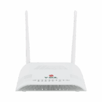 ONU Dual G/EPON con Wi-Fi en 2.4 GHz + 1 puerto LAN Gigabit +  1 puerto LAN Fast Ethernet, hasta 300 Mbps vía inalámbrico V2802-GW V2802-GW