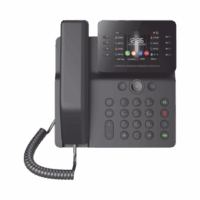 Teléfono IP Empresarial Esencial WiFi / Bluetooth, 12 líneas SIP, pantalla a color 3.5", PoE, puertos Gigabit, conferencia local de 6 vías.