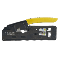 VDV226107-p.png Ponchadora/Pelacables/Cortacables Compacta con Matraca para Conectores RJ45 y RJ11/RJ12.