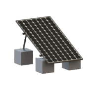VEKTOR8R1M-p.png Montaje para Panel Solar, Riel "8" de 1400mm para Módulos con Espesor de 35mm, Velocidad de Viento Máx. 136km/h (20° a 45°)