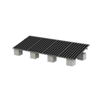 VEKTOR8RST-p.png Montaje para Panel Solar, Riel "8" de 5450mm para Módulos con Espesor de 35mm, Velocidad de Viento Máx. 136km/h (20° a 45°)