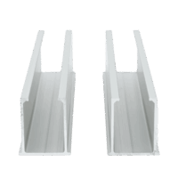 VEKTORMINI-p.png Juego de 2 Mini Rieles De Aluminio para Montaje de Módulos Solares en Techo (Instalación plana 0°). Incluye 4 Tornillos Perforantes.