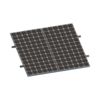 VEKTORMINIKIT1X2-p.png Kit De Minirieles Para Panel Solar Arreglo 1X2 Para Instalación Plano En Lámina