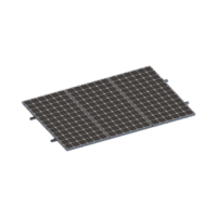 VEKTORMINIKIT1X3-p.png Kit De Minirieles Para Panel Solar Arreglo 1X3 Para Instalación Plano En Lámina