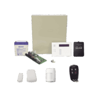 VISTA48RFMINI_6160RF-p.png Kit inalámbrico de panel VISTA48 con teclado 6160RF receptor inalámbrico, 2 contactos 5800MINI, 1 PIR 5800PIR, 1 Control Remoto 58344, Batería y Transformador